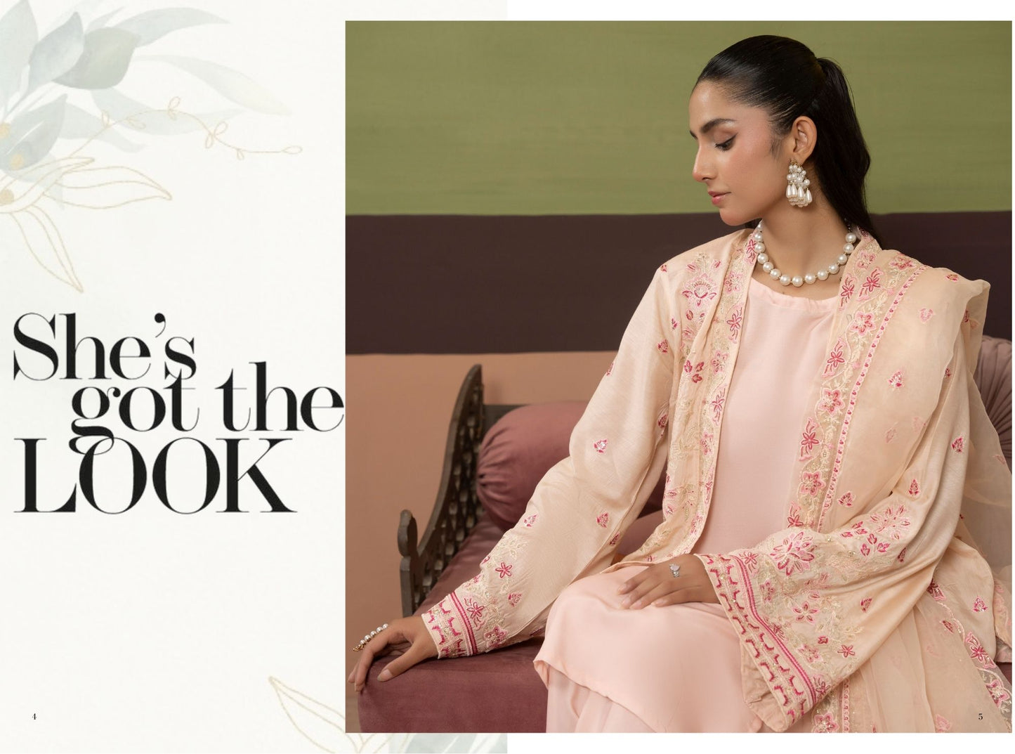 Blush Grace Embroidered Suit – Traditional Threads MA01
