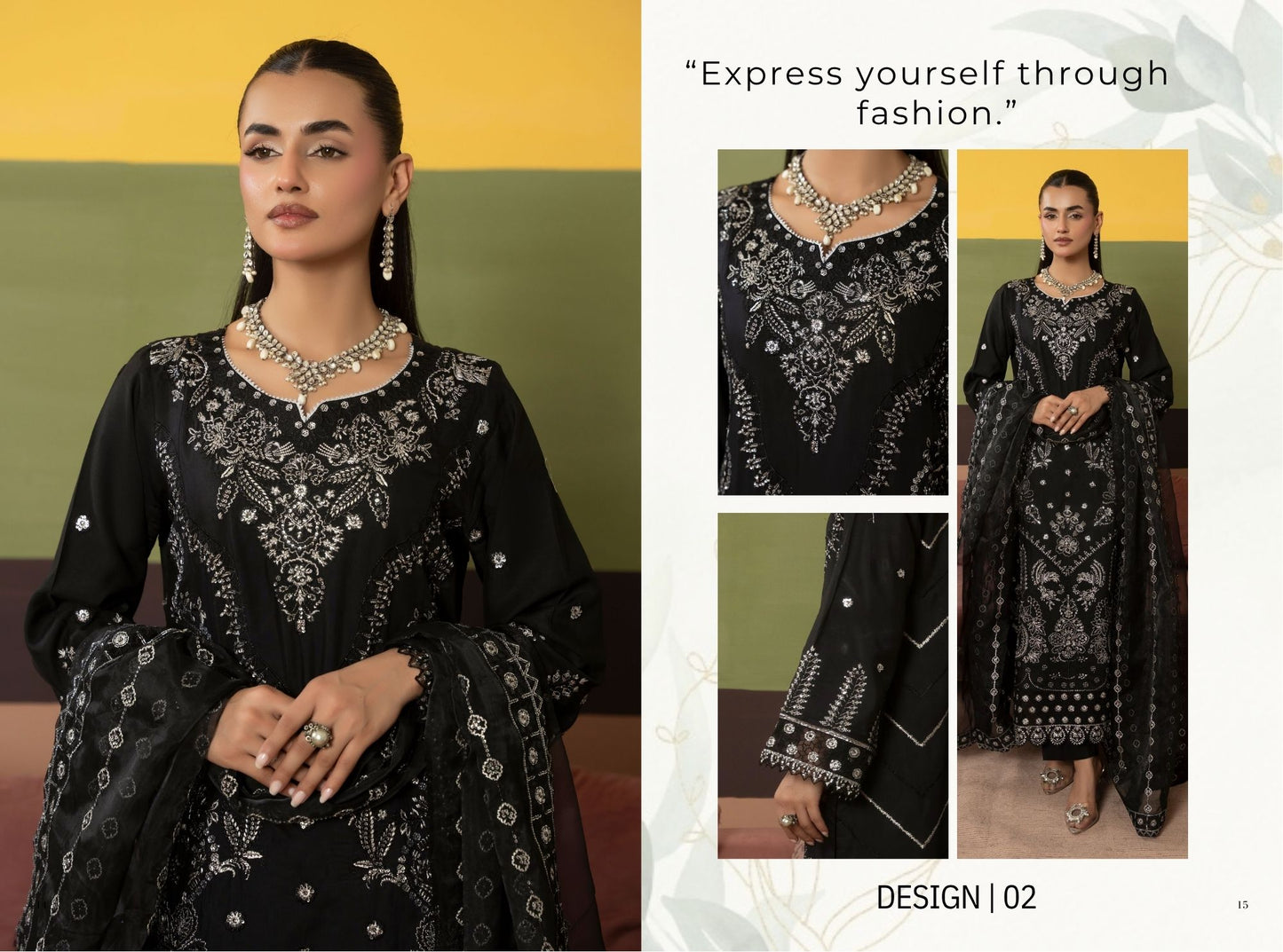 Midnight Luxe Embroidered Suit – Traditional Threads MA02