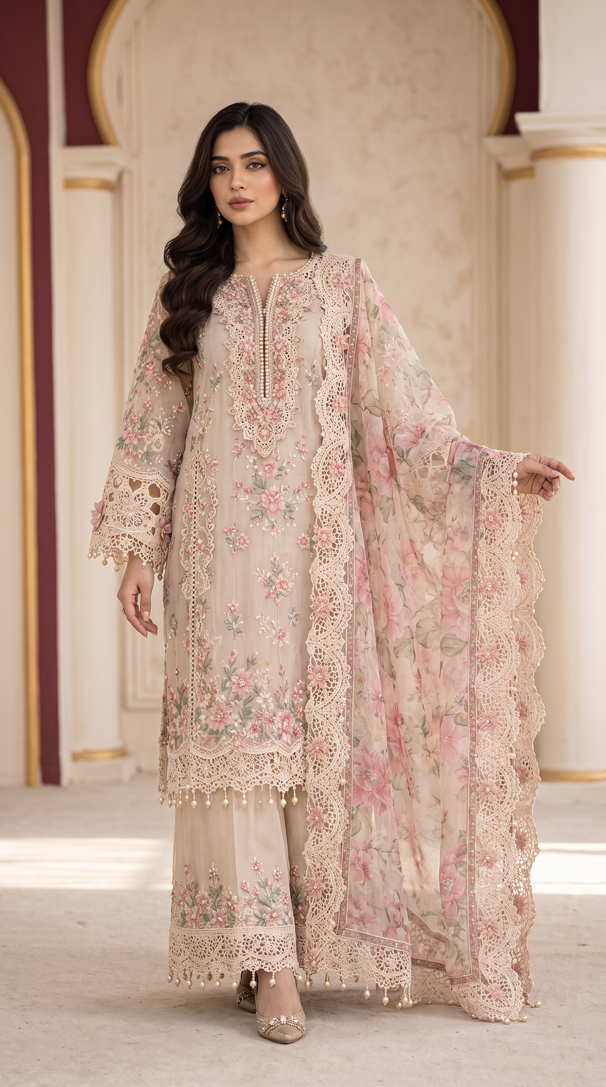 Mehak Textile Embroidered 3 Piece Suit – Coming Soon