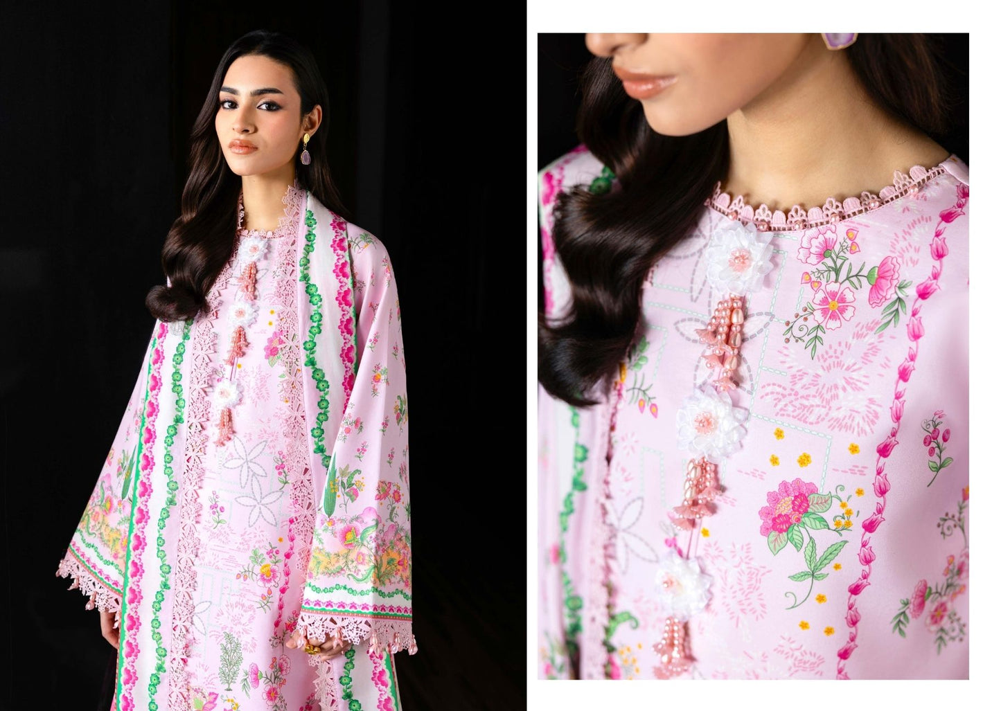 🔥 PRE ORDER | Naqsh Lemon Blossom Summer '26 – Premium Floral 3 Piece Lawn Suit