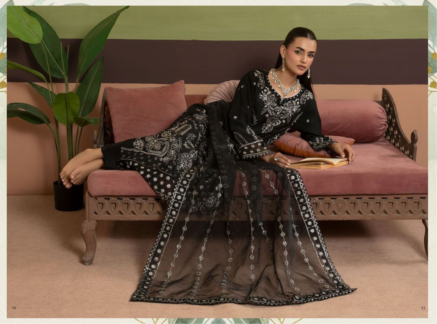 Midnight Luxe Embroidered Suit – Traditional Threads MA02