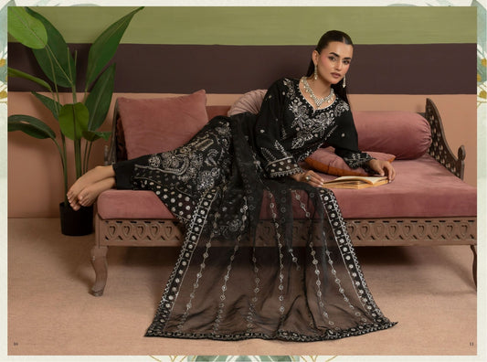 Midnight Luxe Embroidered Suit – Traditional Threads MA02
