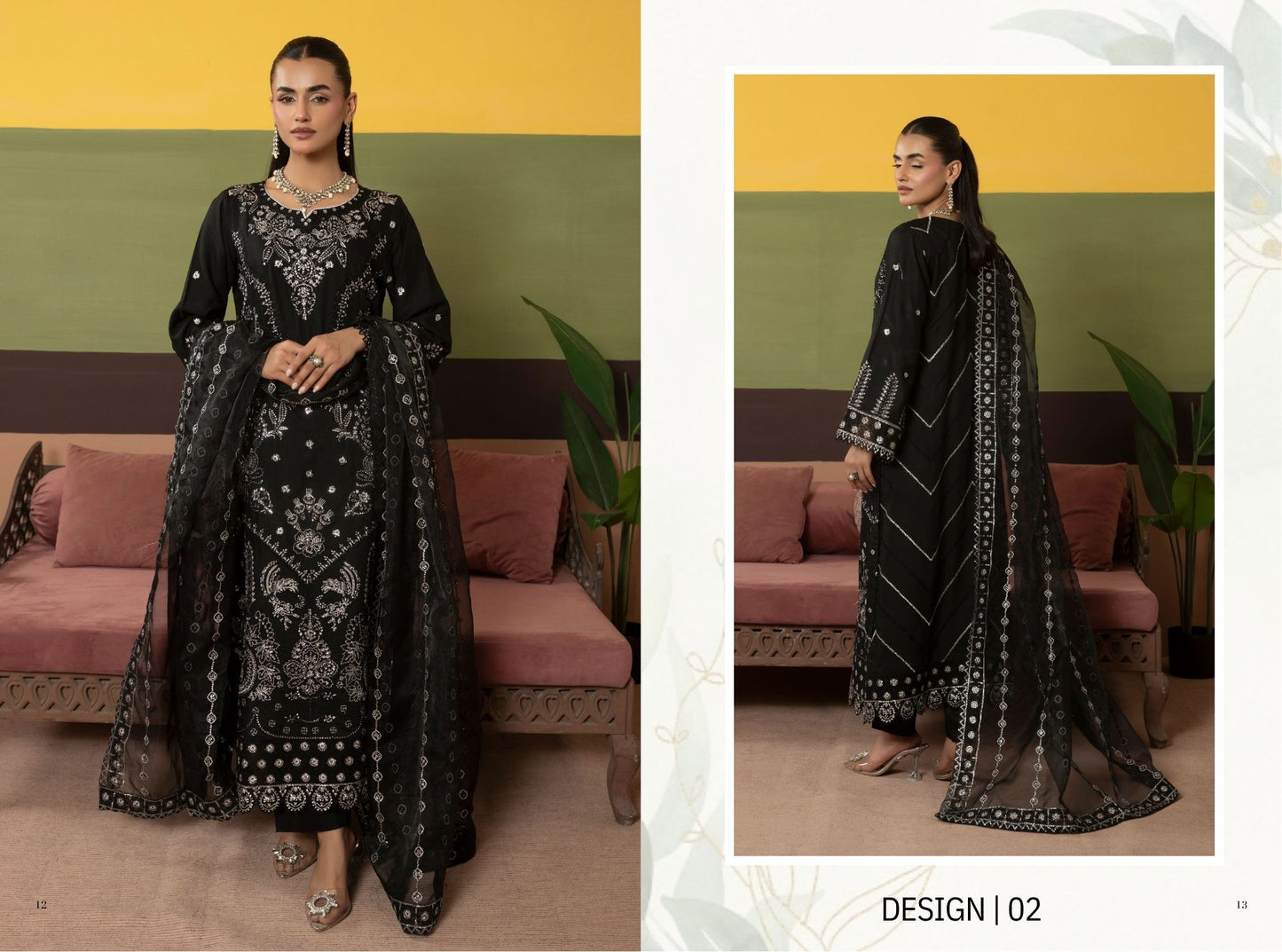 Midnight Luxe Embroidered Suit – Traditional Threads MA02