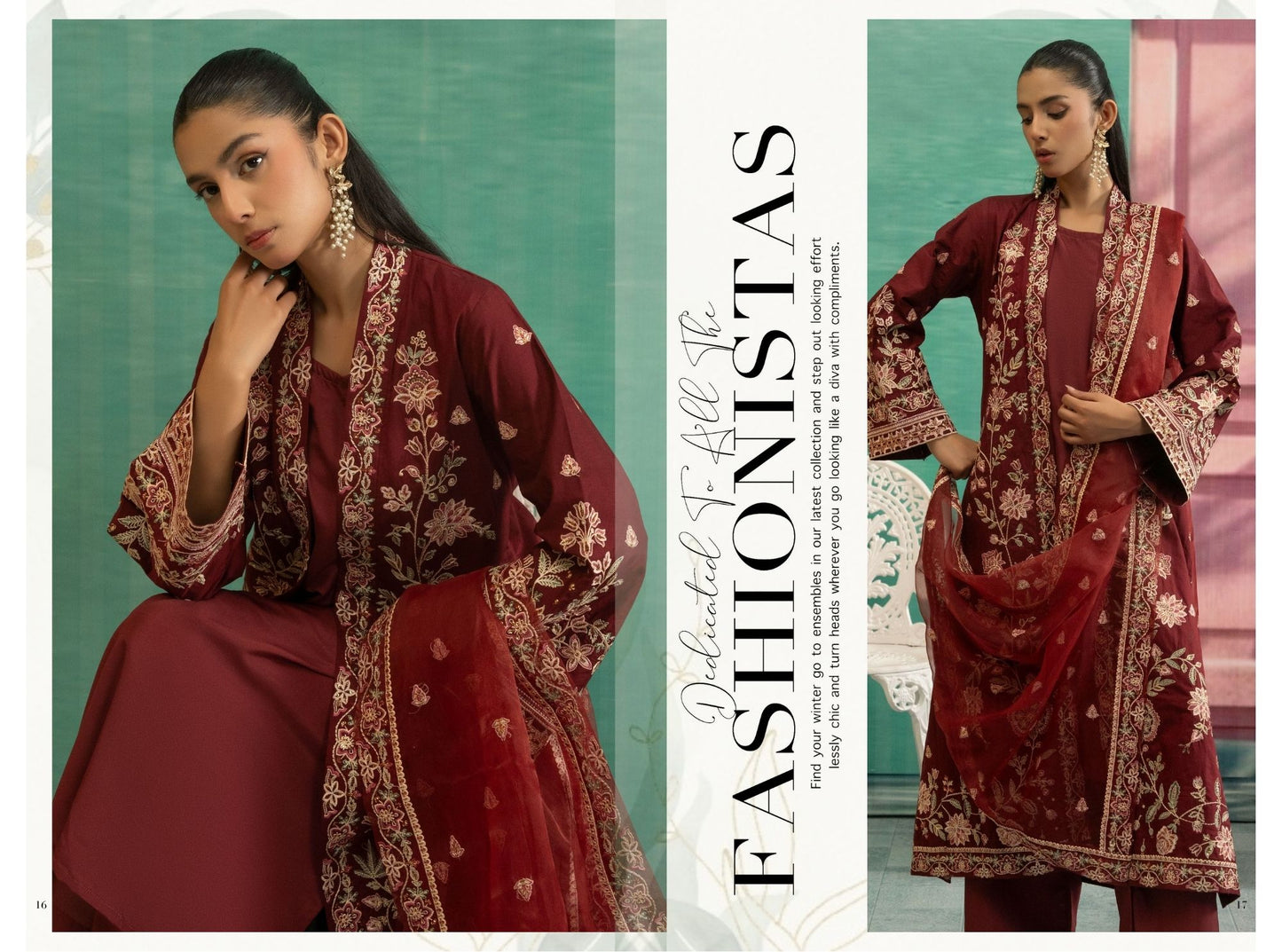 Royal Maroon Embroidered Suit – Traditional Threads MA03