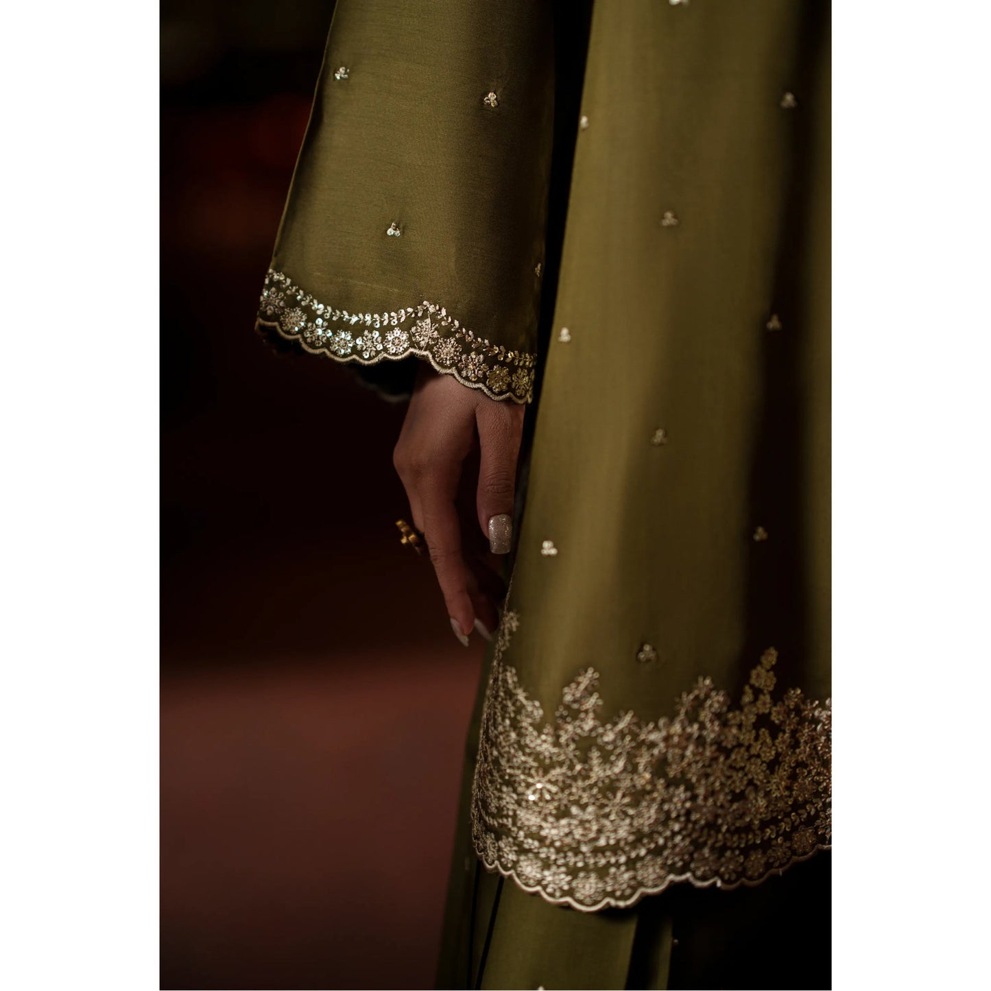 EALA Festive Embroidered Viscose Dress with Printed Silk Dupatta | Women’s Festive Wear Pakistani Designer Outfit by Casuallite